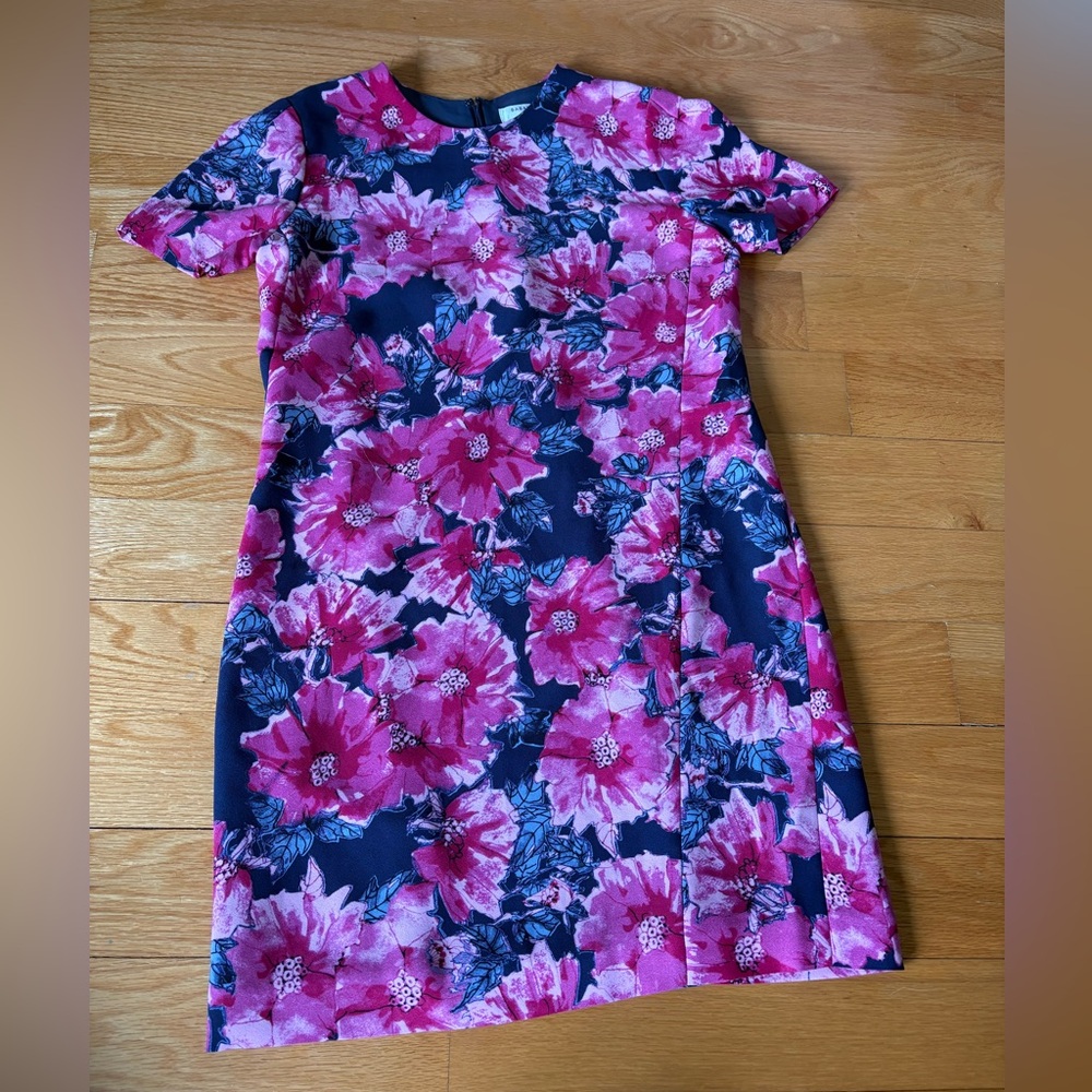Babaton Pink and Blue Floral Dress